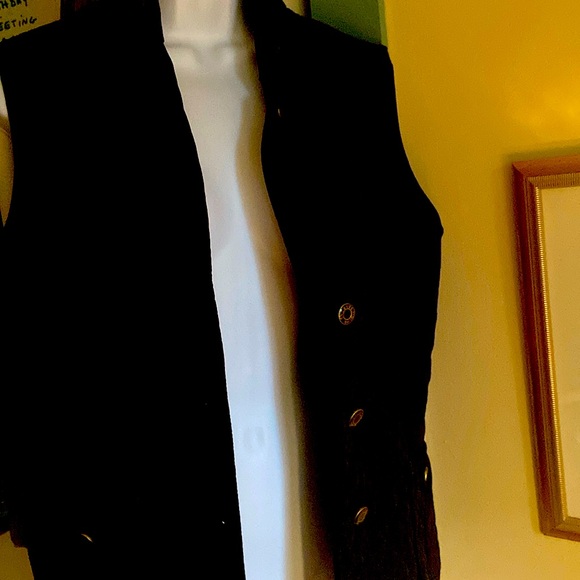 Talbot’s black vest SMALL Button pockets - Picture 1 of 5